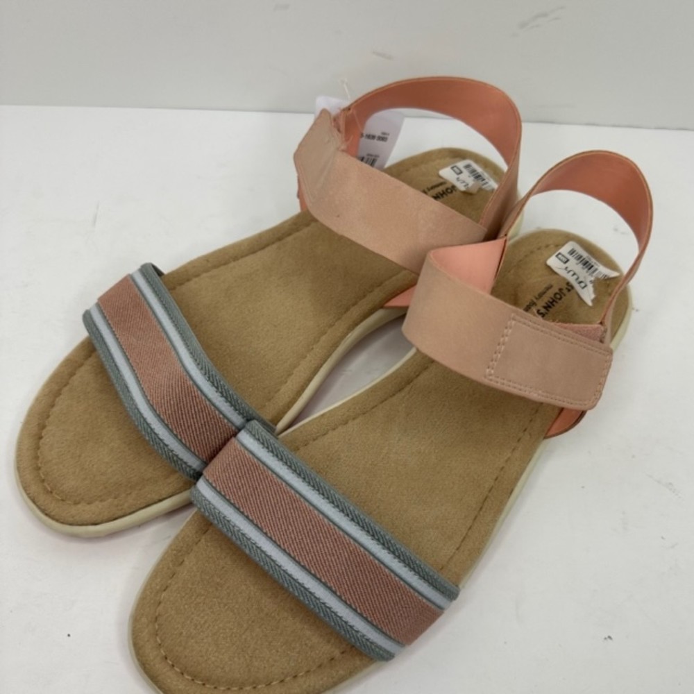 St. John's‎ Bay River Pink Gray Sandals Wide